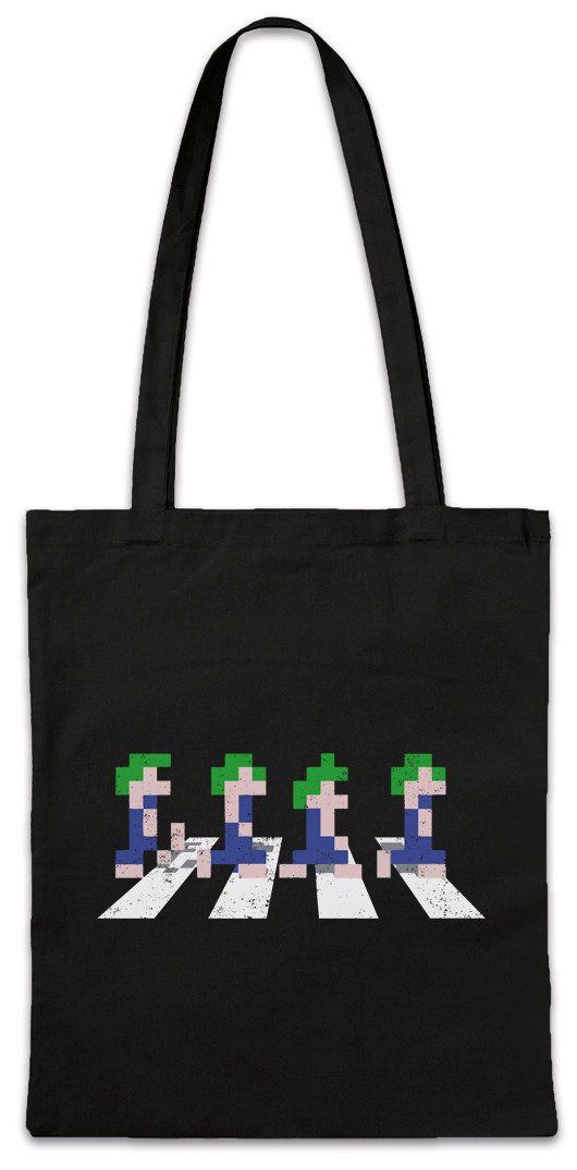 Beuteltasche Lemmings Road Stofftasche Video Game Gamer Geek Nerd Lemminge Gaming