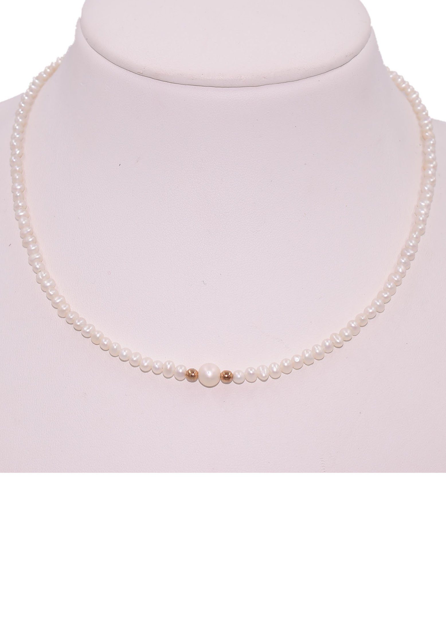 Firetti Perlenkette Schmuck Geschenk Halsschmuck Halskette Perle, Made in Germany - mit Naturperle