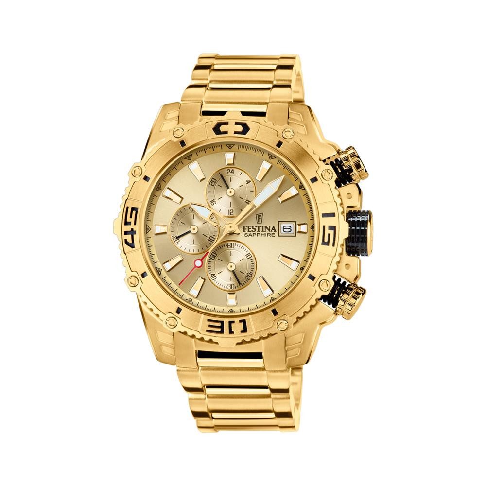 Chronograph Festina Herren Uhr F20492/1 Edelstahl Quarz
