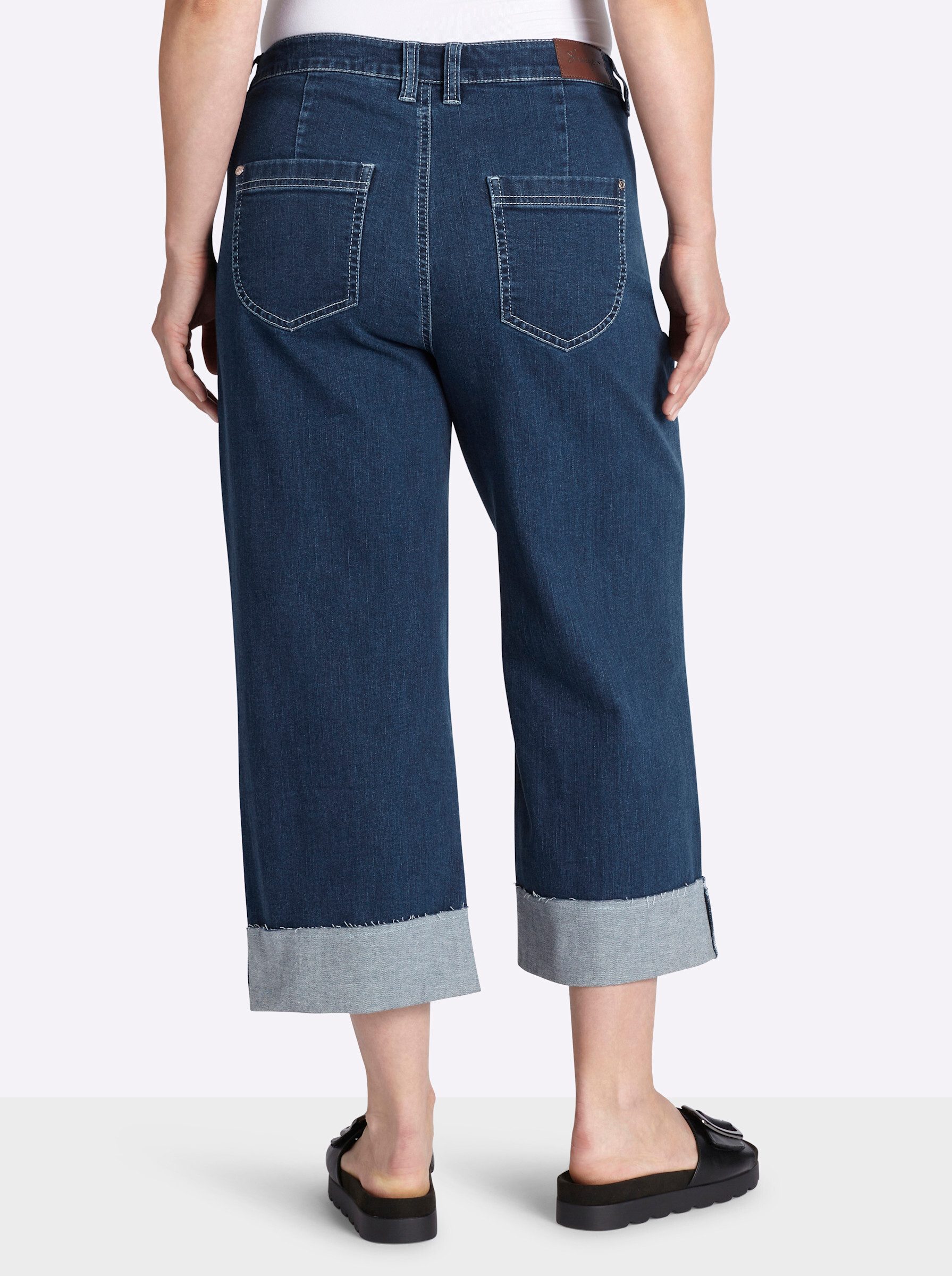 Sheego Jeansshorts 7/8-Jeans erhöht günstig online kaufen