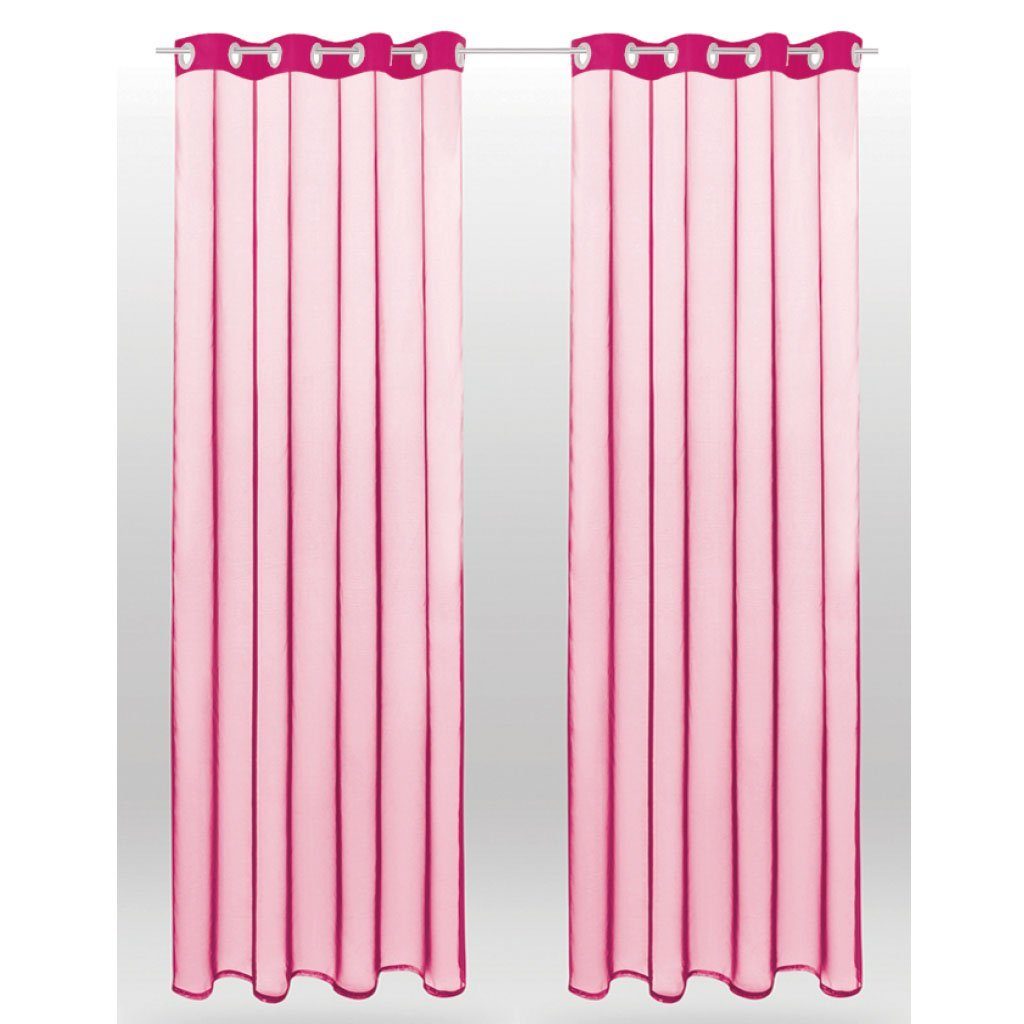 Bestlivings Dekoschal Noella Ösen Voile 140 cm x 145 cm + Raffhalter Bordea günstig online kaufen