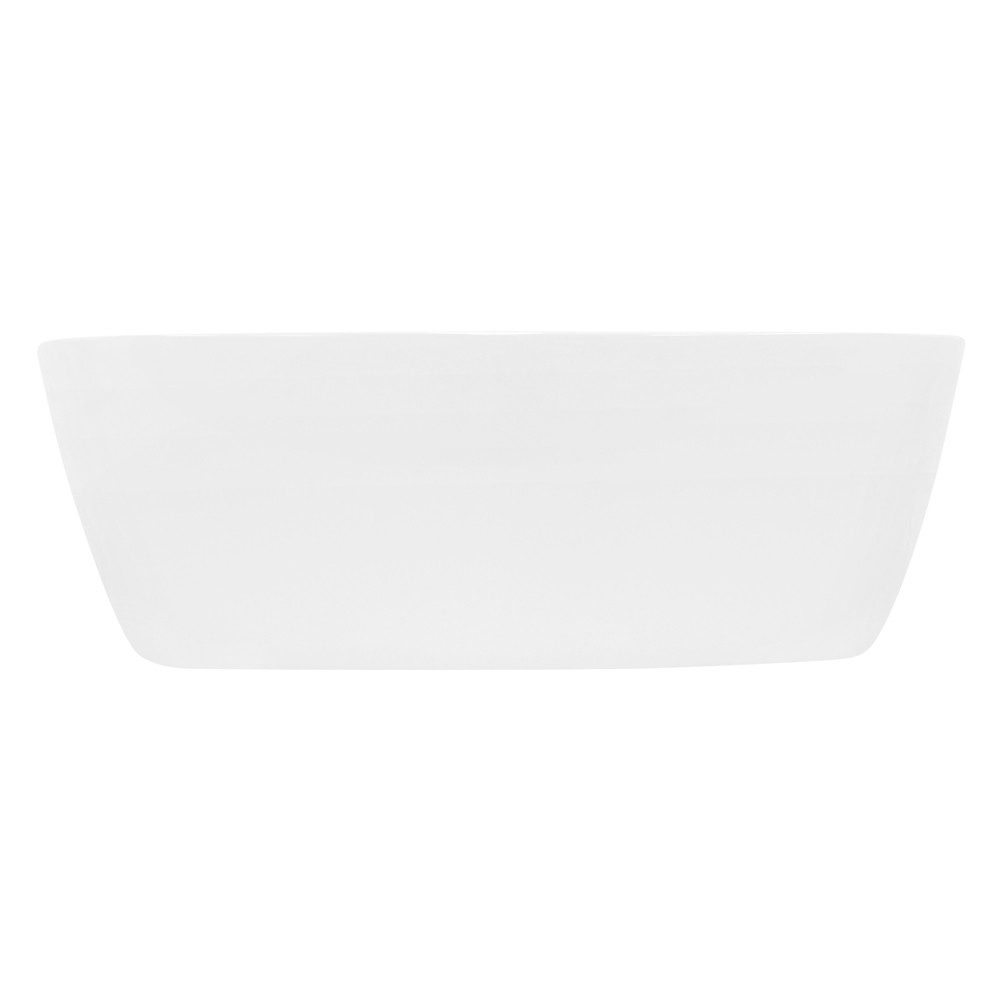 LuxeBath Waschbecken Aufsatzwaschbecken aus Keramik Handwaschbecken Wasserfall Waschtisch, Waschschale Rund Ø 405x140 mm Weiß Spülbecken Handwaschbecken Becken