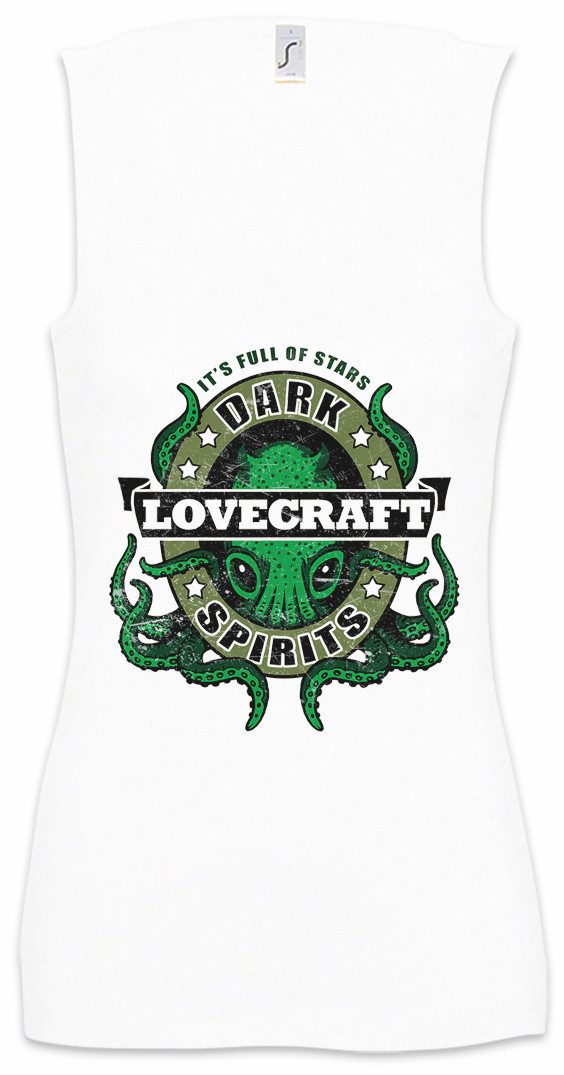 Tanktop Dark Lovecraft Ärmelloses Damen T-Shirt Cthulhu Call Horror Arkham H.