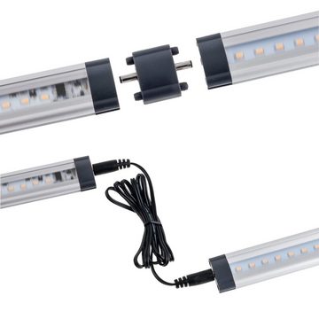 SEBSON Aufbauleuchte LED Lichtleiste 30cm 3er Set, 17W 1250lm warmweiß, dimmbar (Touch)