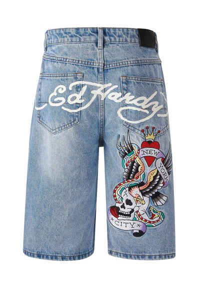 Ed Hardy Shorts Short Jeans Ed Hardy NYC Skull, G XXL