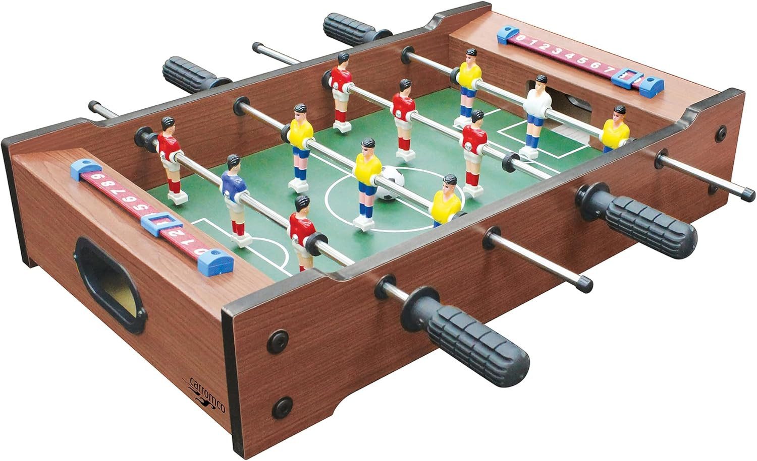 Carromco Multifunktionstisch Kicker Multigame FLIP-XW – 2in1 Tischauflage, Tischfußball & Gleithockey, Mini-Kicker