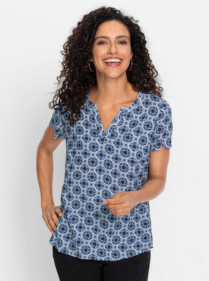 Witt Klassische Bluse Schlupfbluse Kurzarm