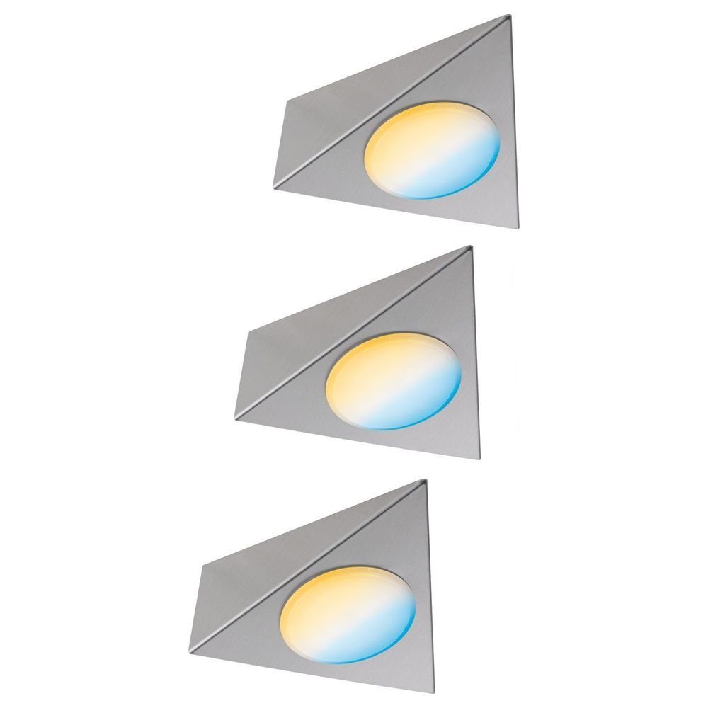 Ja, verbaut, LED keine Spot Clever LED, dimmbar, fest Angabe, Connect 190lm warmweiss, 2,1W enthalten: Möbelleuchten Leuchtmittel 3er-Set Unterschrankleuchte Trigo Paulmann