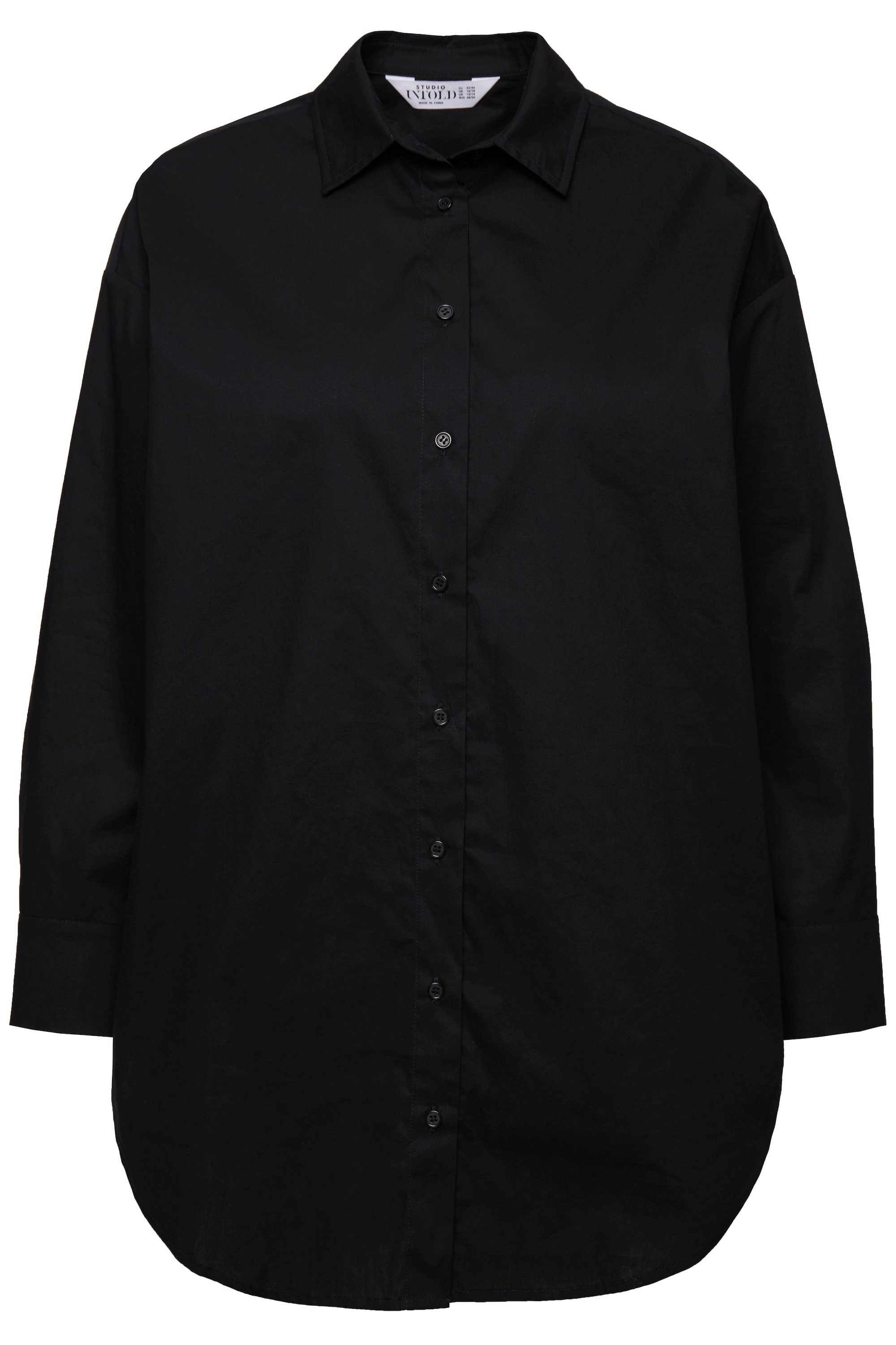 Studio Untold Hemdbluse Bluse oversized Rücken-Knopfleiste günstig online kaufen