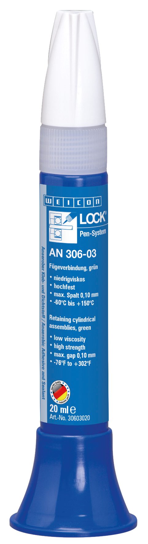 WEICON Schraubensicherung WEICONLOCK® AN 306-03 Fügeverbindung, für Lager, Wellen und Buchsen, (Pen), schwer demontierbar