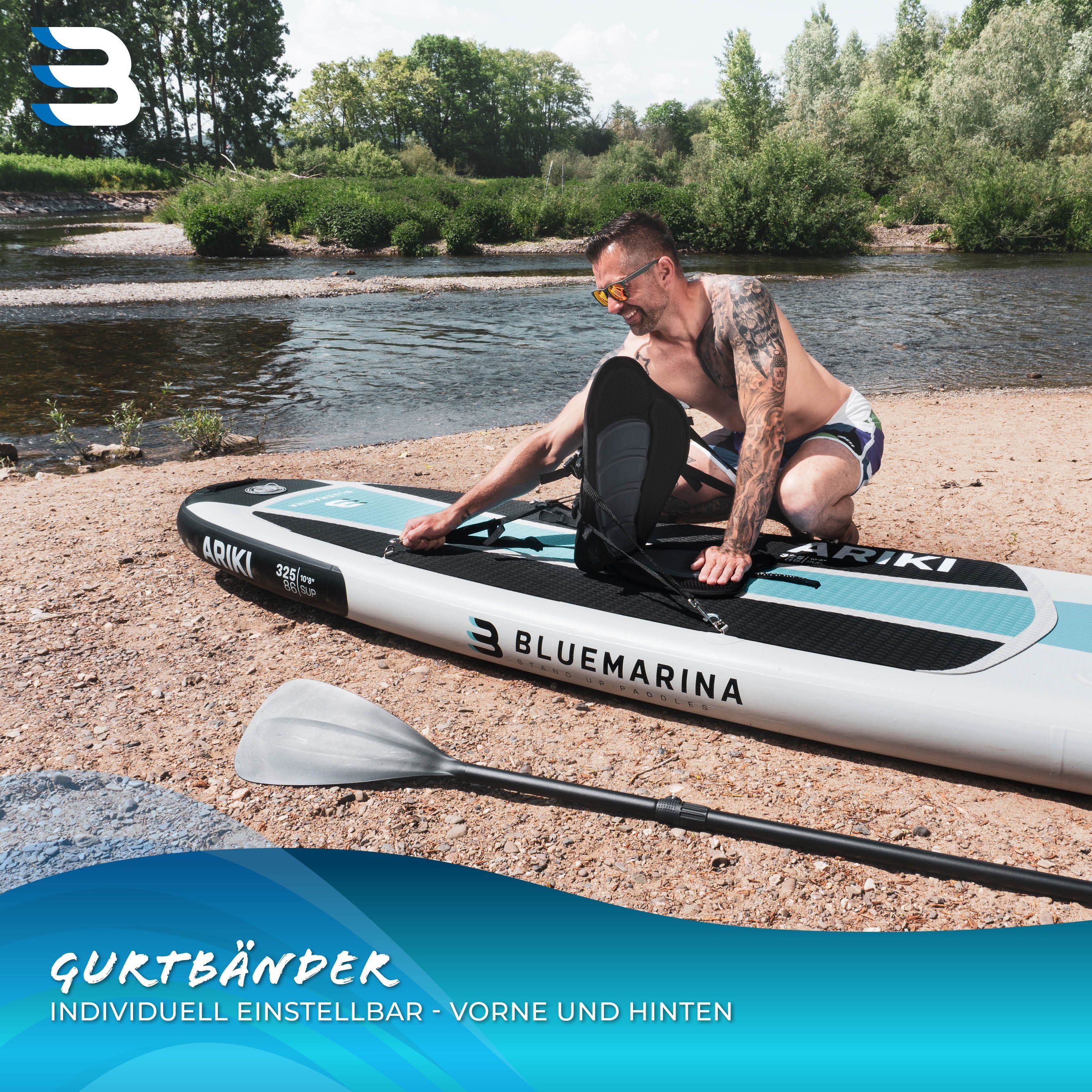 Bluemarina SUP-Board Bluemarina SUP-Sitz, (1 tlg), 2er Set - SUP-Sitz - Stand Up Paddle-Sitz - Kajak Sitzkissen