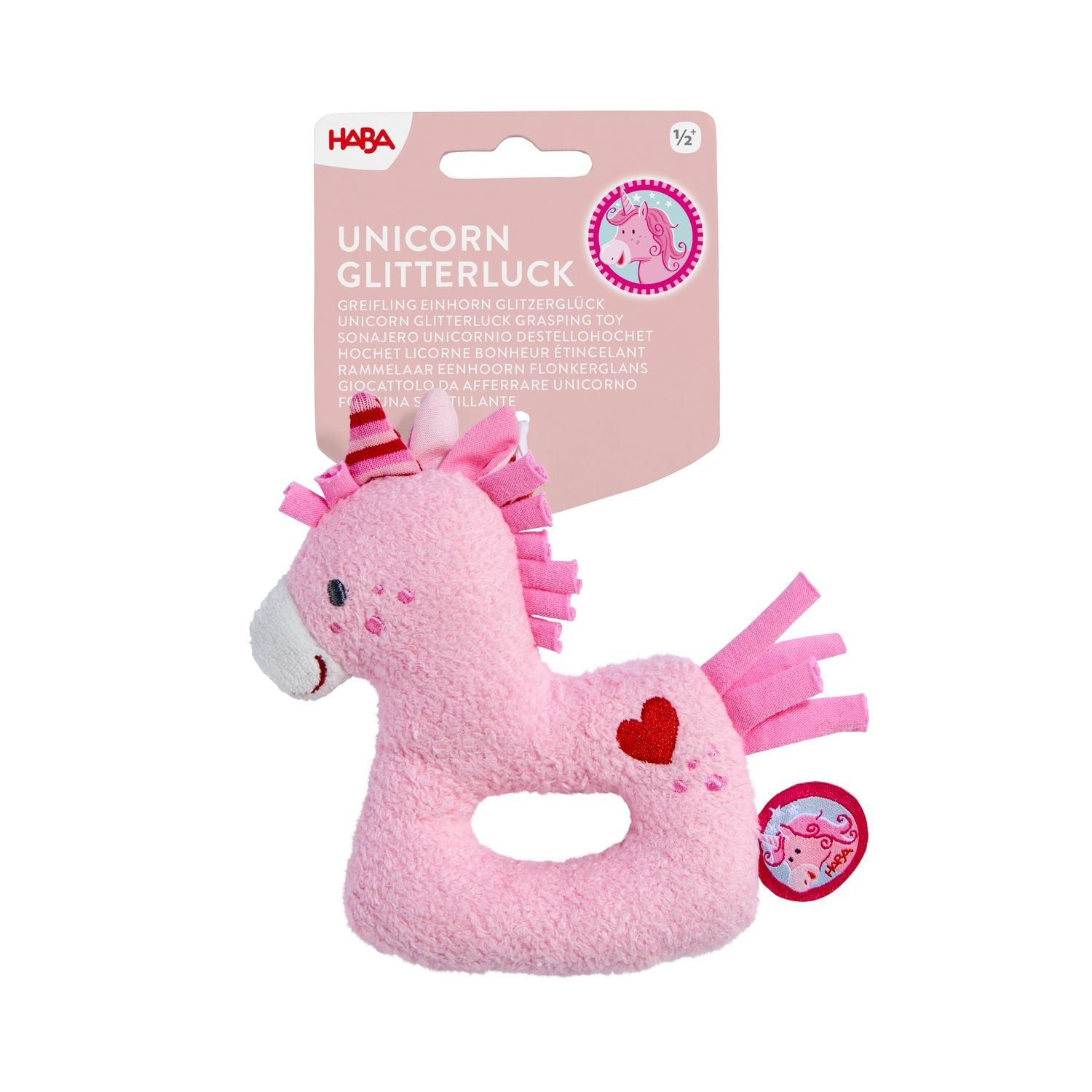 Haba Spiel Greifling Einhorn Glitzerglück