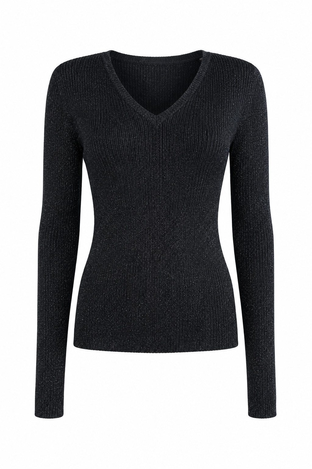 Liu Jo Strickpullover ECS MAGLIA COSTINE CON LAMÉ - Gerippter Lurexpullover