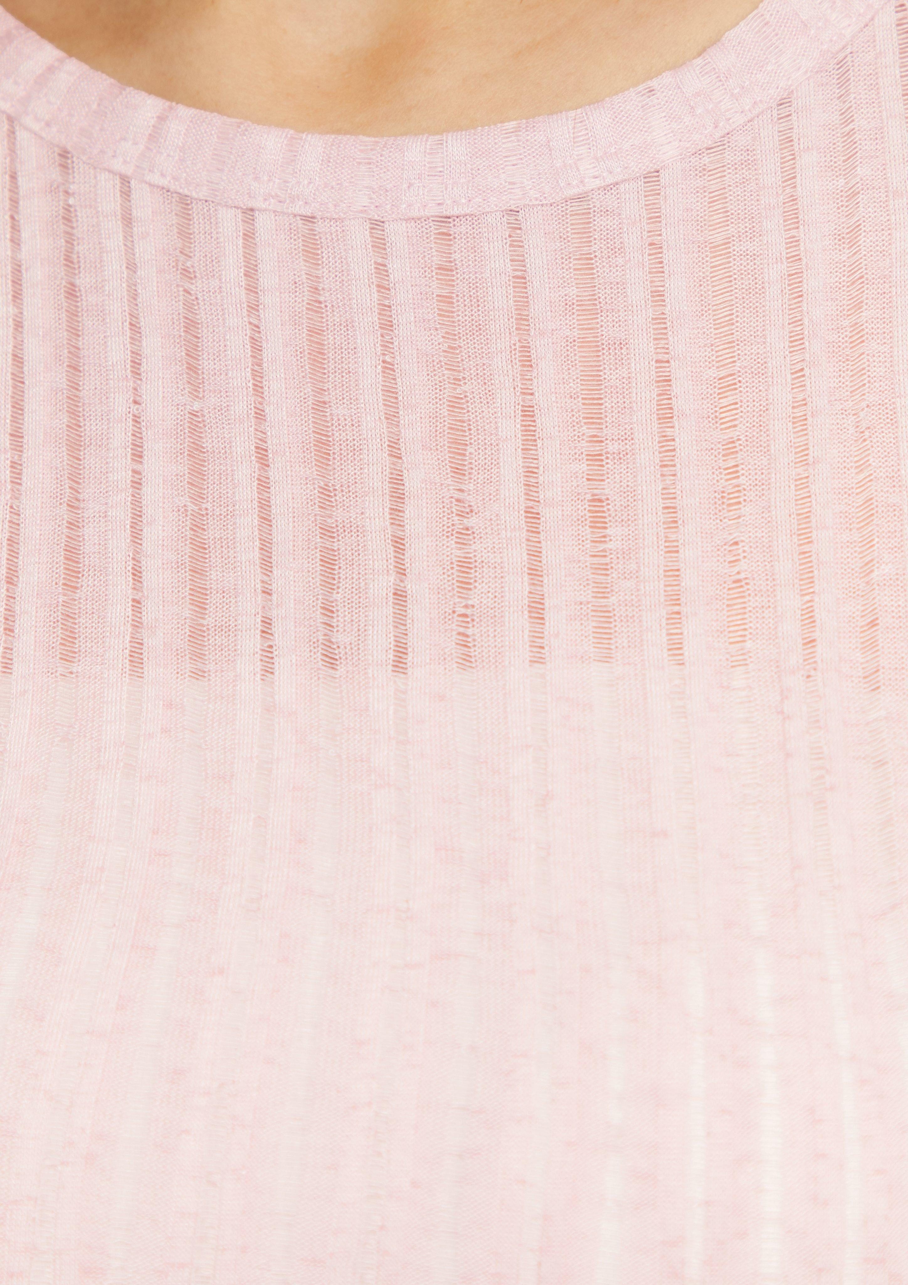 QS Langarmshirt Leicht transparentes Longsleeve mit günstig online kaufen