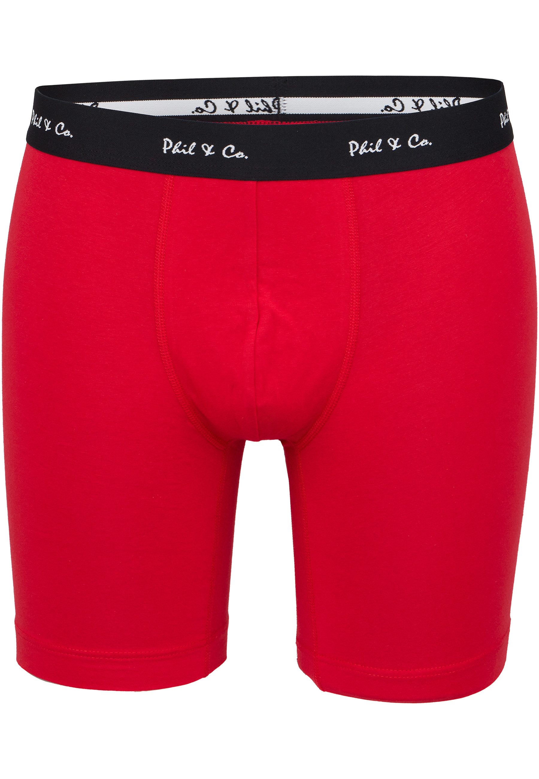 Phil & Co. Langer Boxer Long Boxer Briefs (4-St) Retroshorts - langes Bein günstig online kaufen