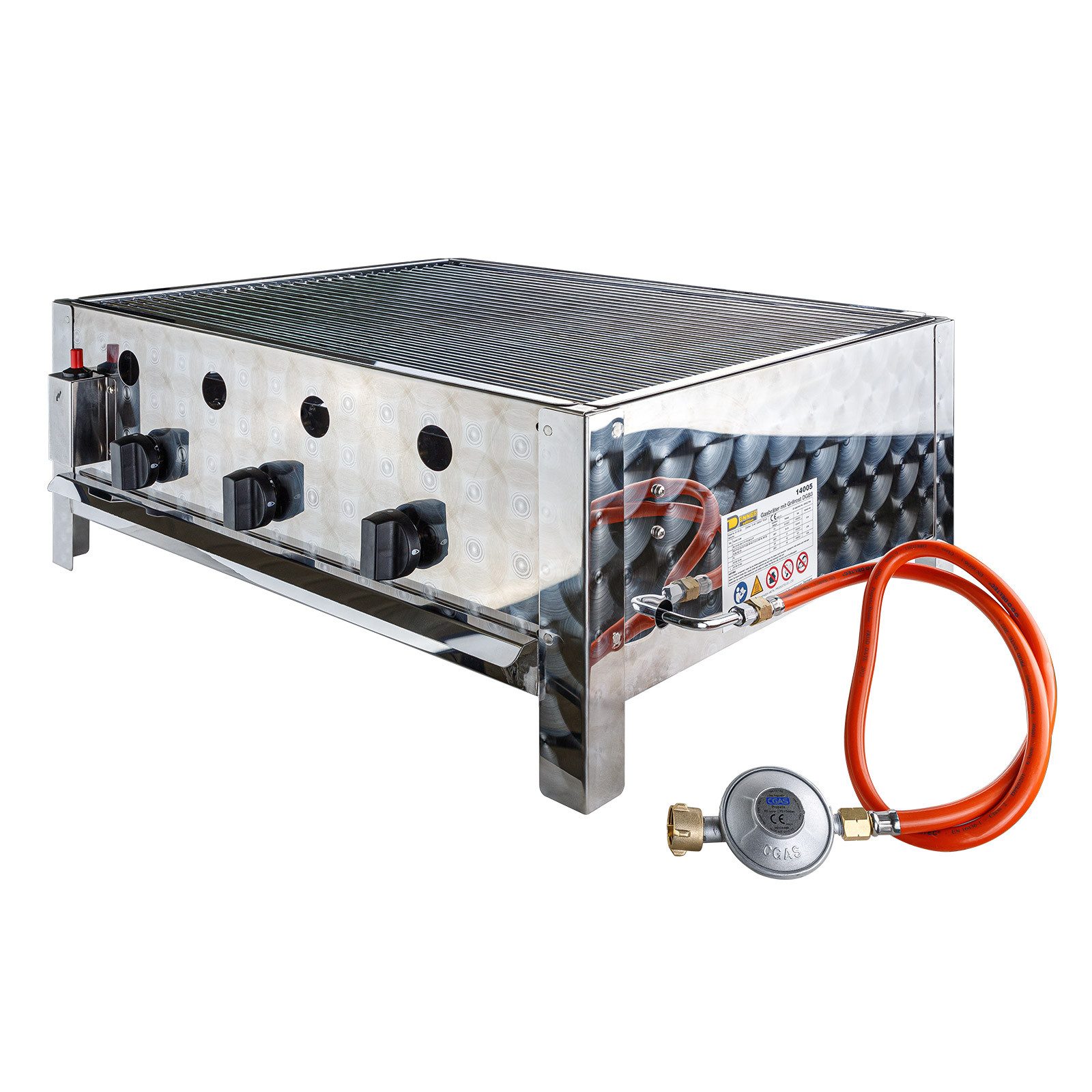DEMA Gasgrill Gasbräter mit Grillrost DGB3