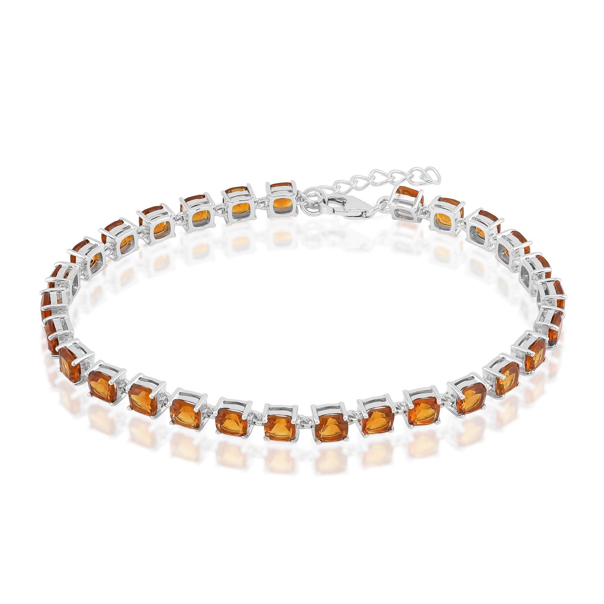 Cavill Silberarmband Armband aus Madeira-Citrin, Rhodium-Silber (1-tlg)