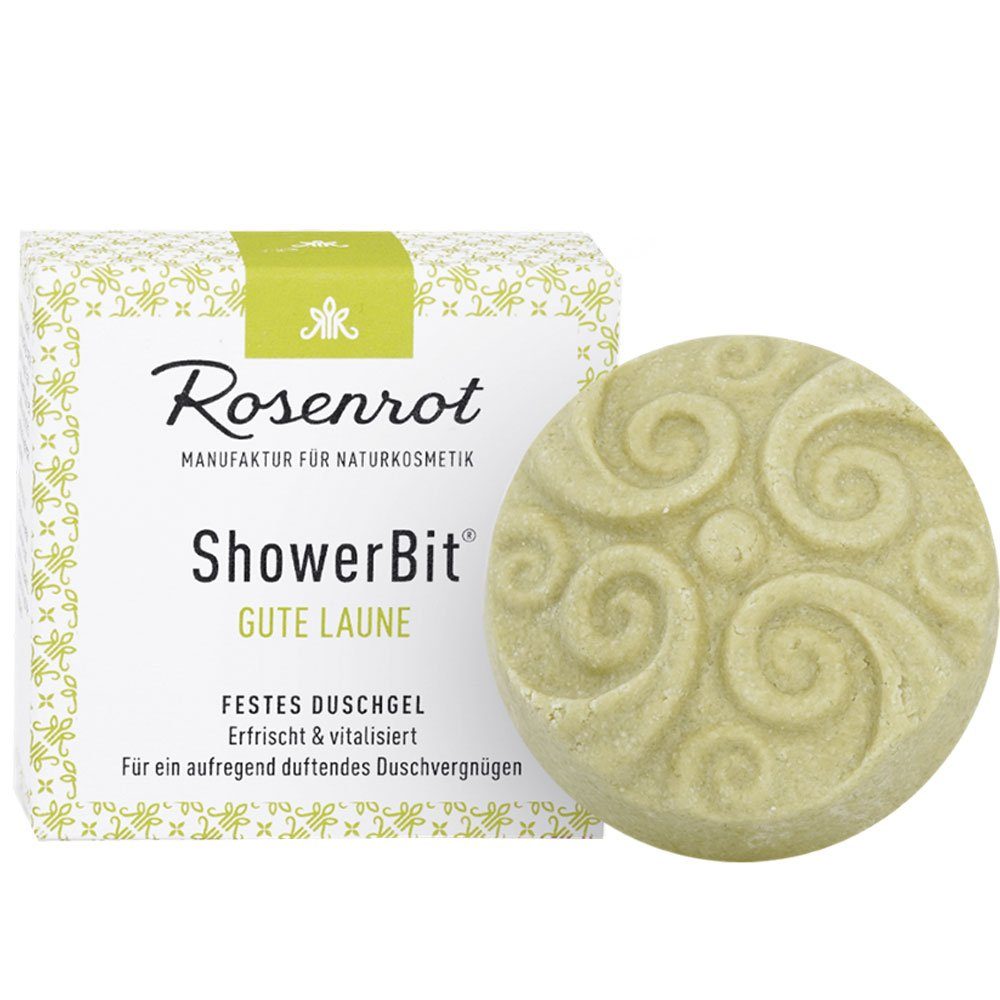 Rosenrot Feste Duschseife Festes Gute Laune, 60 g