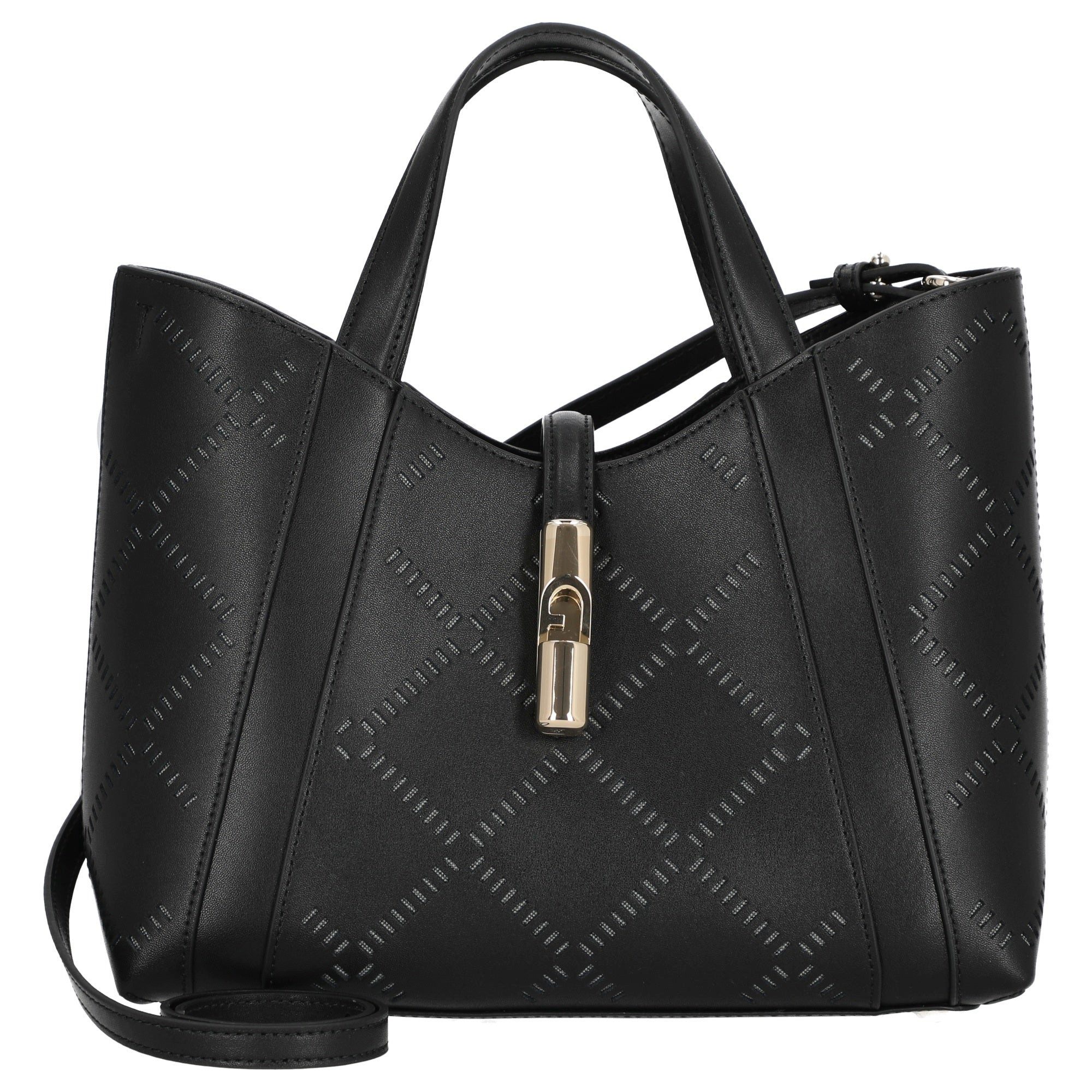 Handtasche Goccia Tote - Henkeltasche S 27 cm (nero)