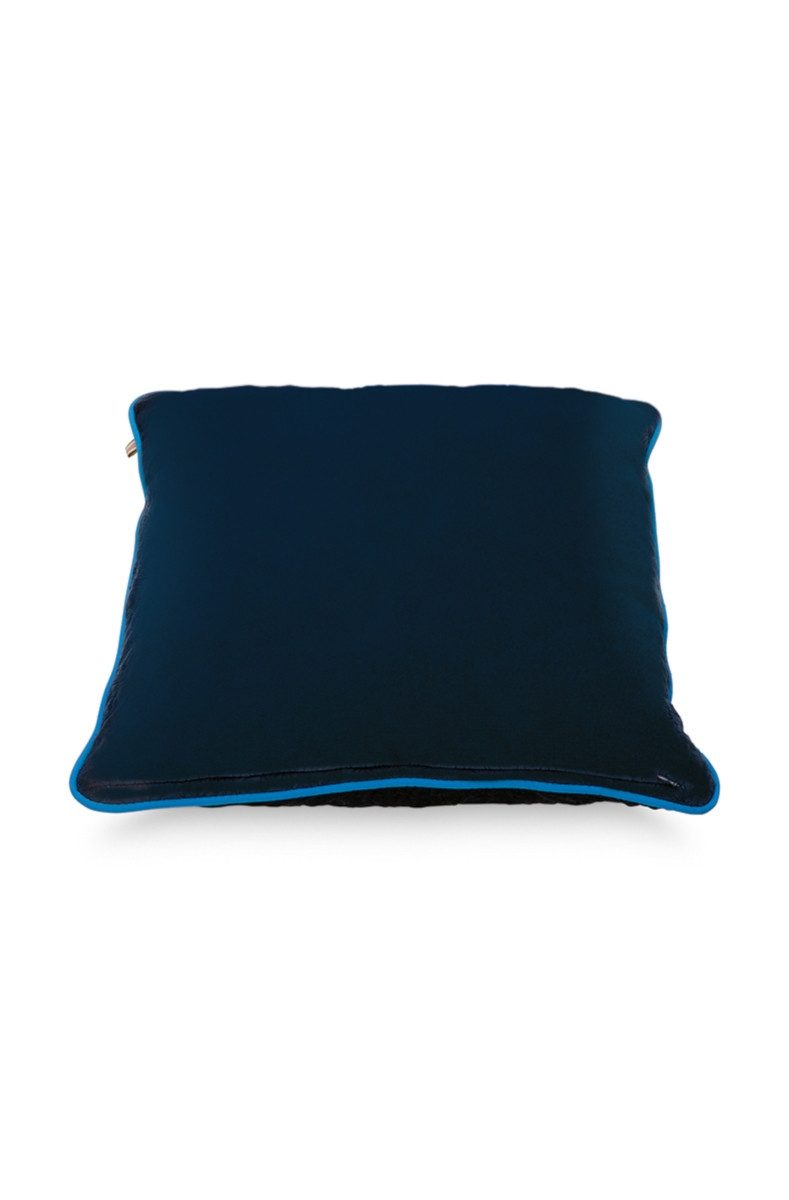 PiP Studio Dekokissen Quilted Dark Blue Kissen 50 x 50 cm, Cushion Quilted Dark Blue 50x50cm