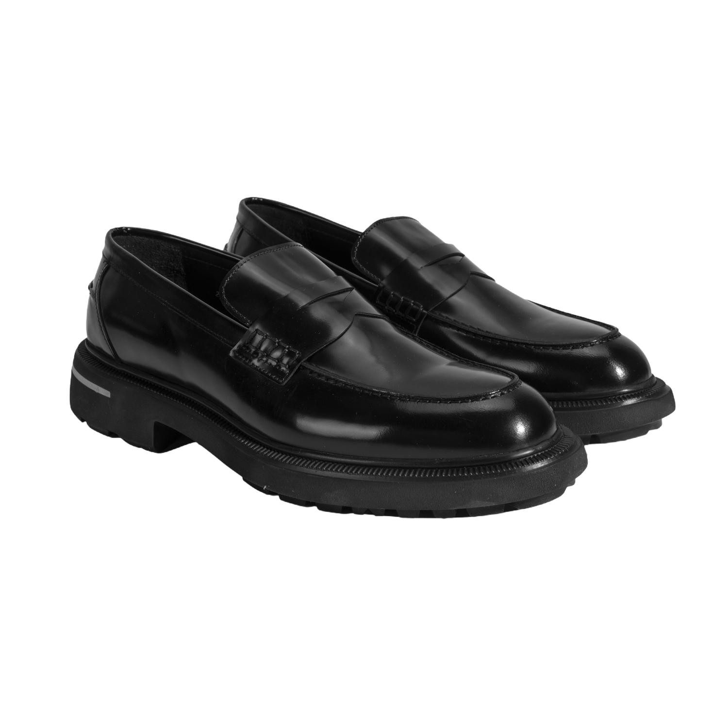 Desa Herren-Slipper – Lederoptik, Schnürung, atmungsaktiv, flacher Absatz Loafer