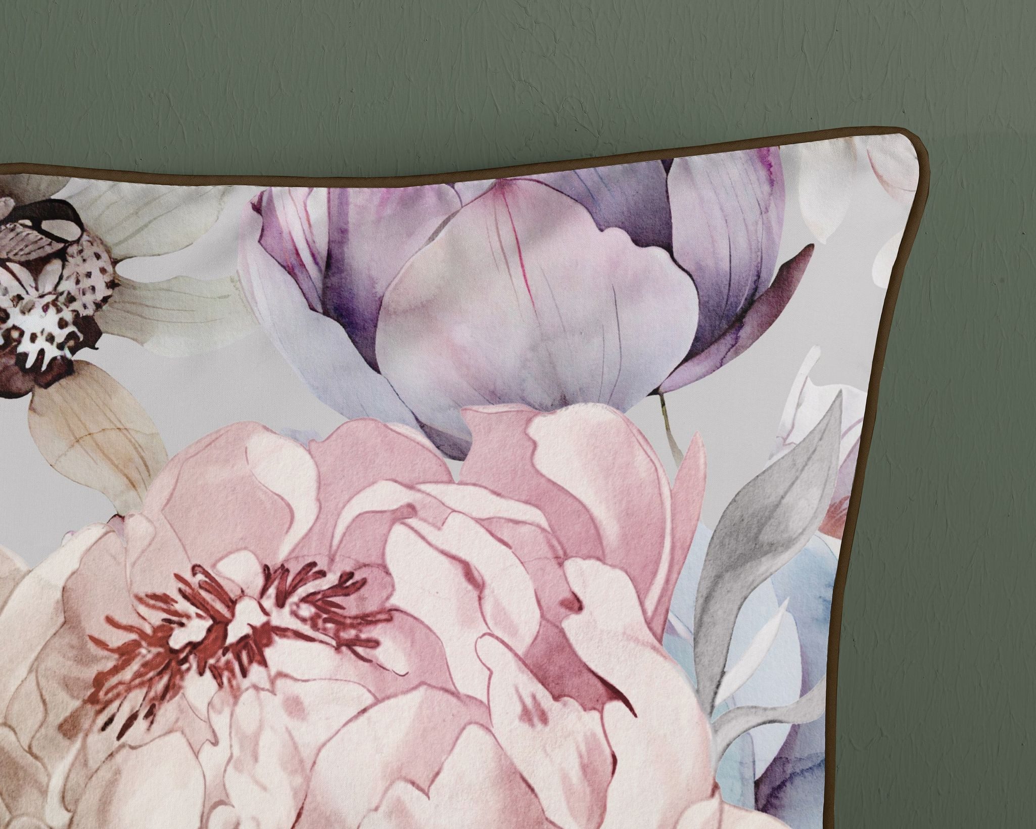 JACK Bettwäsche 135x200cm Botanical Dreams, Satin, 2 teilig, mit zarten beigen Blüten – Bild 4 von 5