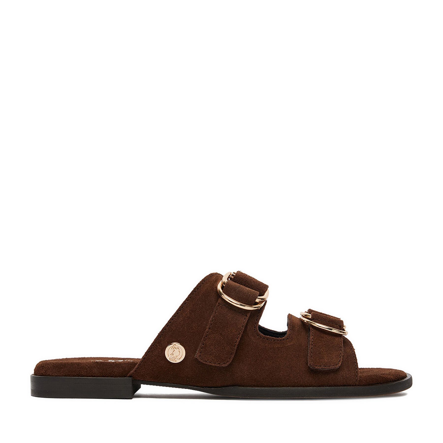 U.S. Polo Assn. US Polo Assn Damen-Flip-Flops, braun Badepantolette
