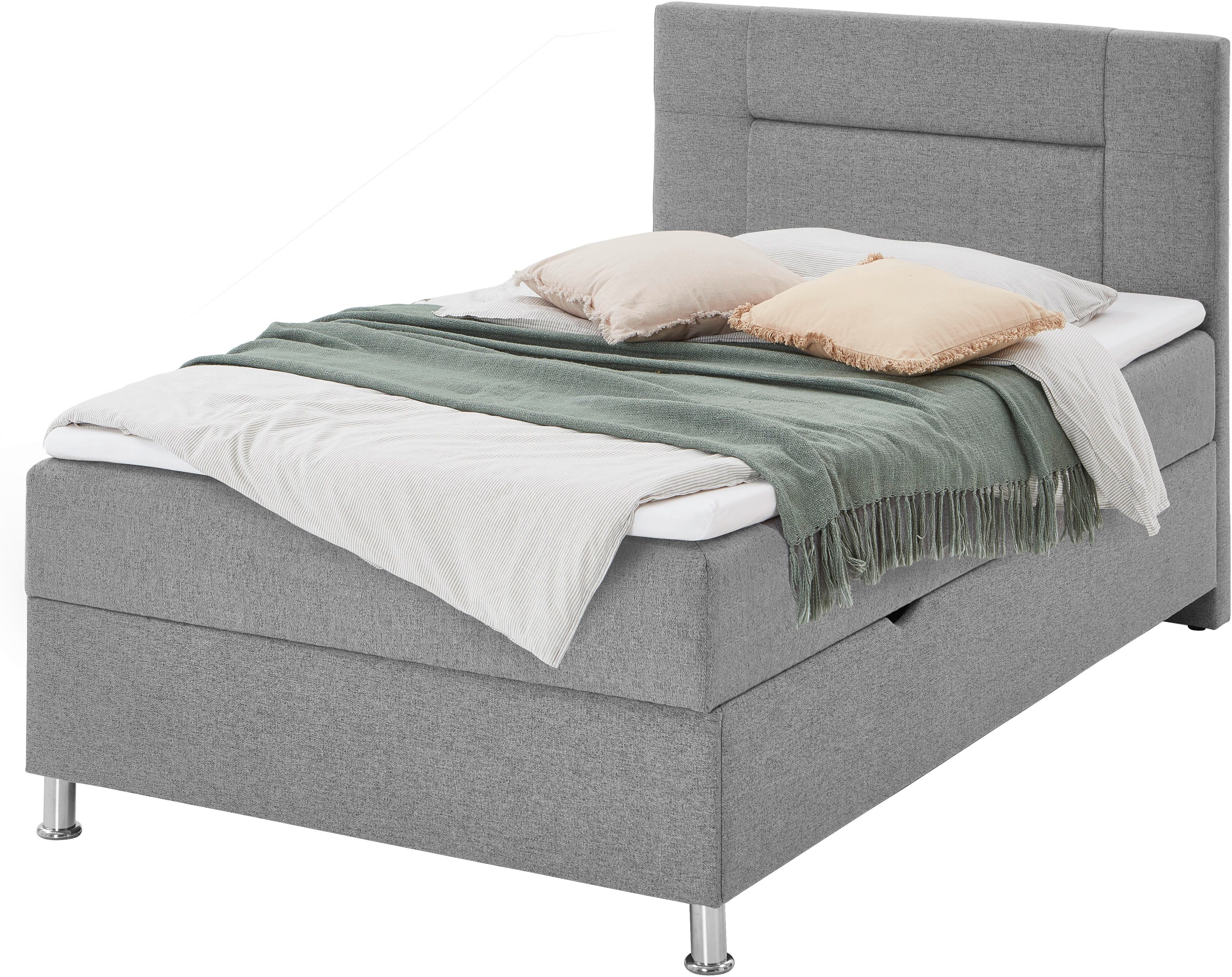 Home affaire Boxbett Escalon mit Bettkasten, inkl. Topper, erhältlich in den Breiten 120x200cm und 180x200cm