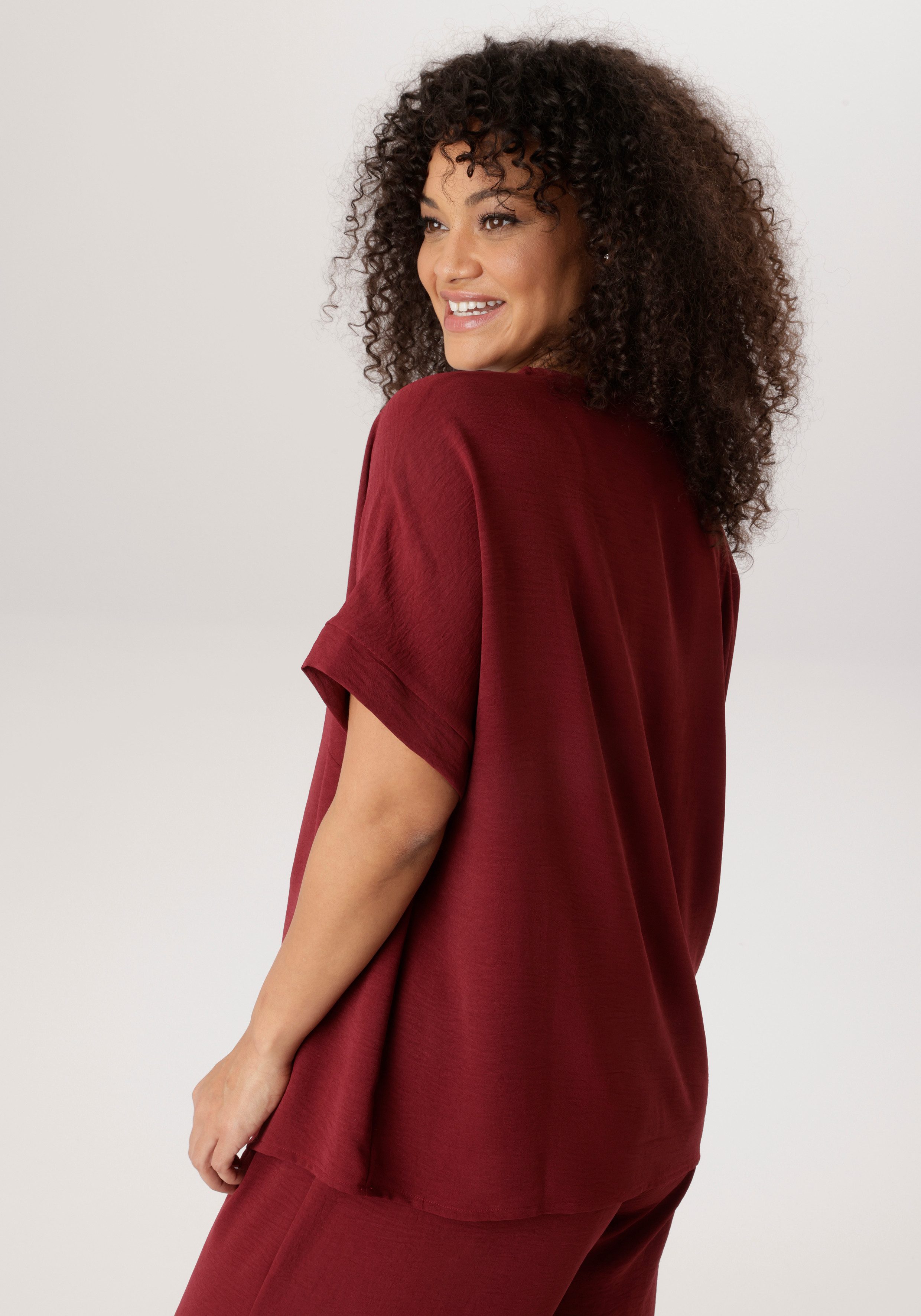 Aniston PLUS Schlupfbluse in weicher Pique-Qualität - NEUE KOLLEKTION