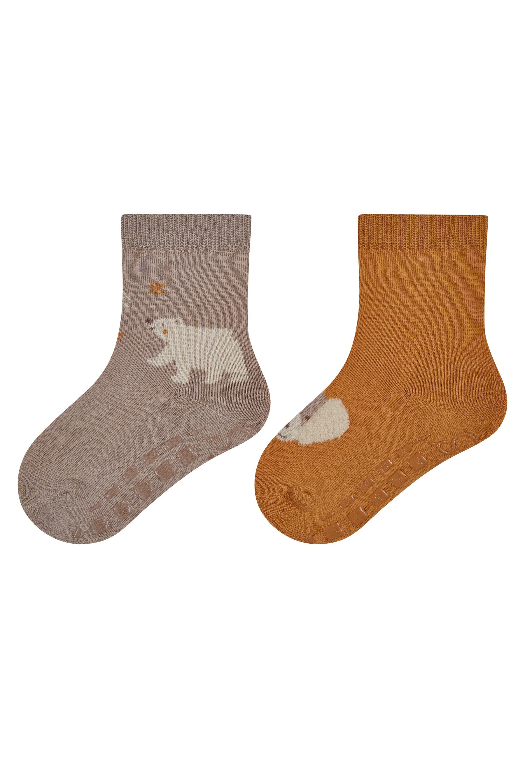 Sterntaler Jungen FLI SOFT Mammut Hausschuhe - Gemütliche Plüsch-Socken Mit Mammut Motiv