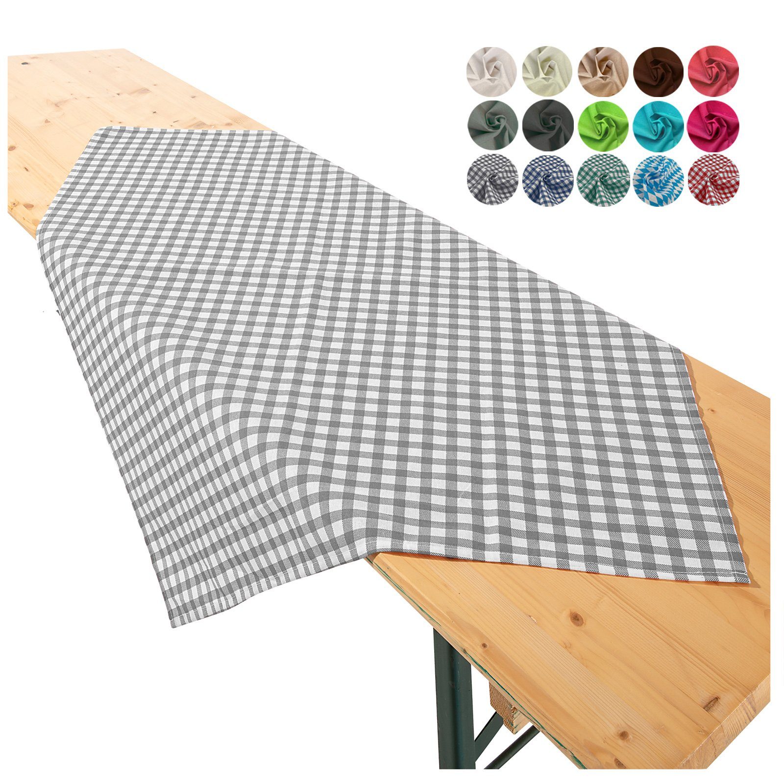heimtexland Tischdecke Biertischdecke Garten Tischdeko Bierzeltgarnitur (Einzeln 1-tlg, Typ861), Mitteldecke 90 x 90 cm
