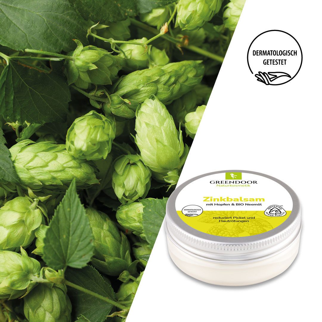 GREENDOOR Gesichtspflege Zinkbalsam bei Pickeln und Hautrötung