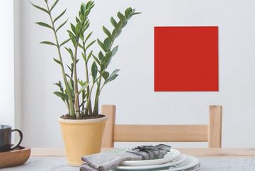 OneMillionCanvasses® Leinwandbild Rot - Muster - Design, (1 St), Leinwand Bilder für Wohnzimmer Schlafzimmer