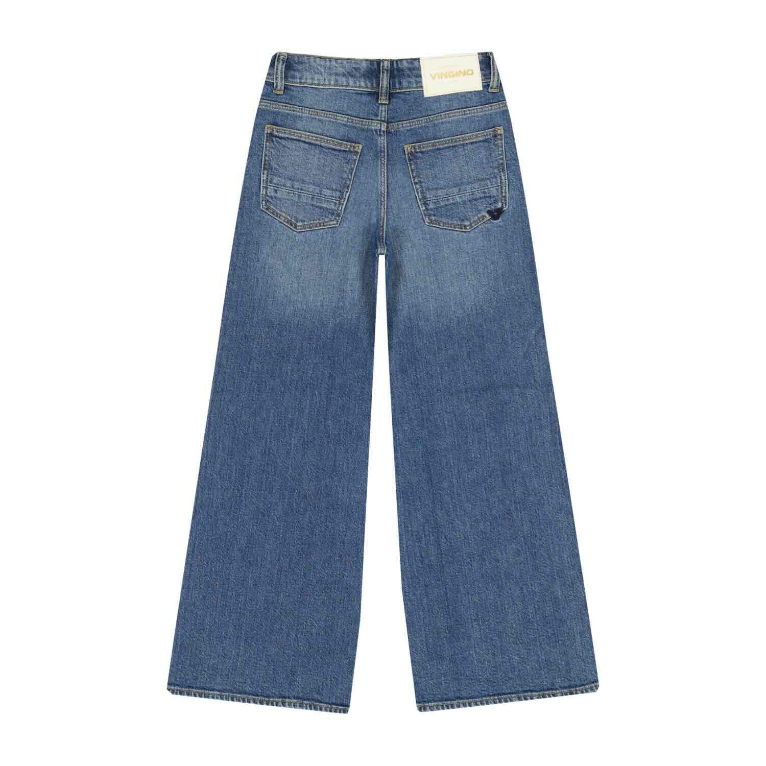 Vingino 5-Pocket-Jeans Mädchen Wide Leg Jeans aus Baumwolle mit Stretchanteil