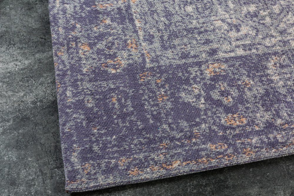 Teppich OLD MARRAKESCH · · rechteckig, 230x160cm · riess-ambiente, 5 mm, Orientalisch Wohnzimmer Vintage Höhe: Baumwolle blau