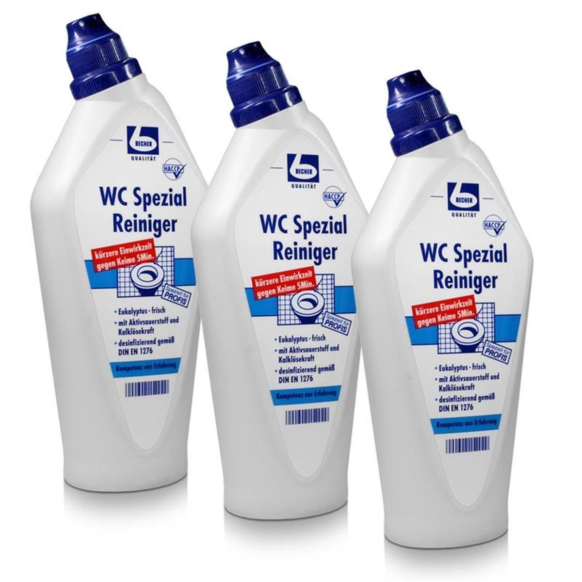 Dr. Becher Dr. Becher WC Spezial Reiniger 750ml löst Kalk Rost & Seifenreste (3er WC-Reiniger