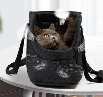 FIDDY Tiertransporttasche Hundetasche, tragbare Katzentasche aus Welpenbaumwolle bis 5,00 kg, Leichte Wintertasche mit Taschen für Welpen, Hunde und Kätzchen