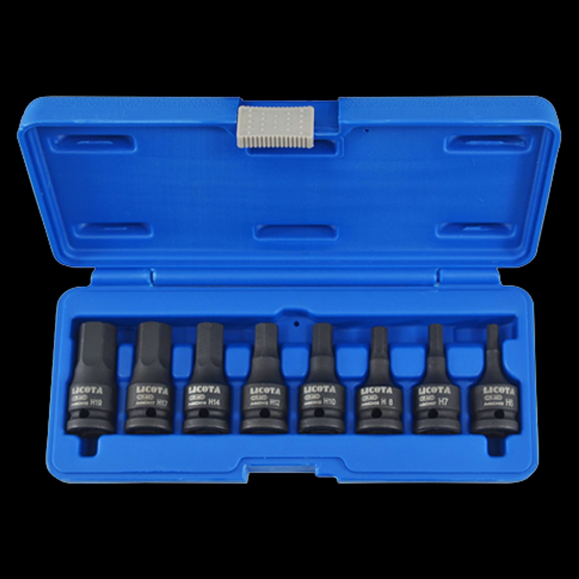 Boni-Shop Stecknüsse 1/2 zoll nuss satz, Schlagschrauber Nüsse Set, Innensechskant M5-M18, Set, 8-St., 8-teilig Cr-Mo