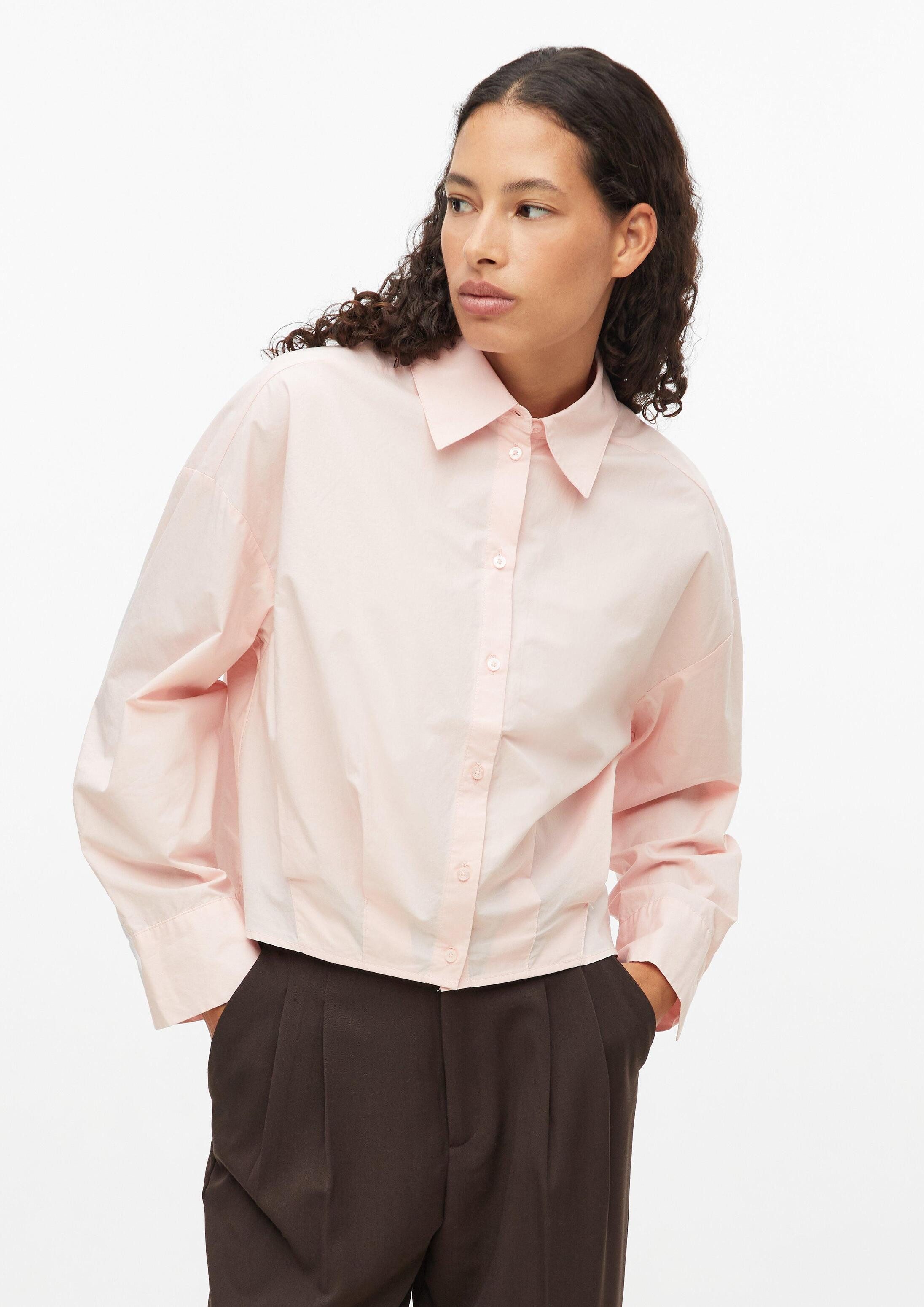 s.Oliver Langarmbluse Bluse s.Oliver x Heidi Klum: Popeline-Bluse im Relaxed Fit