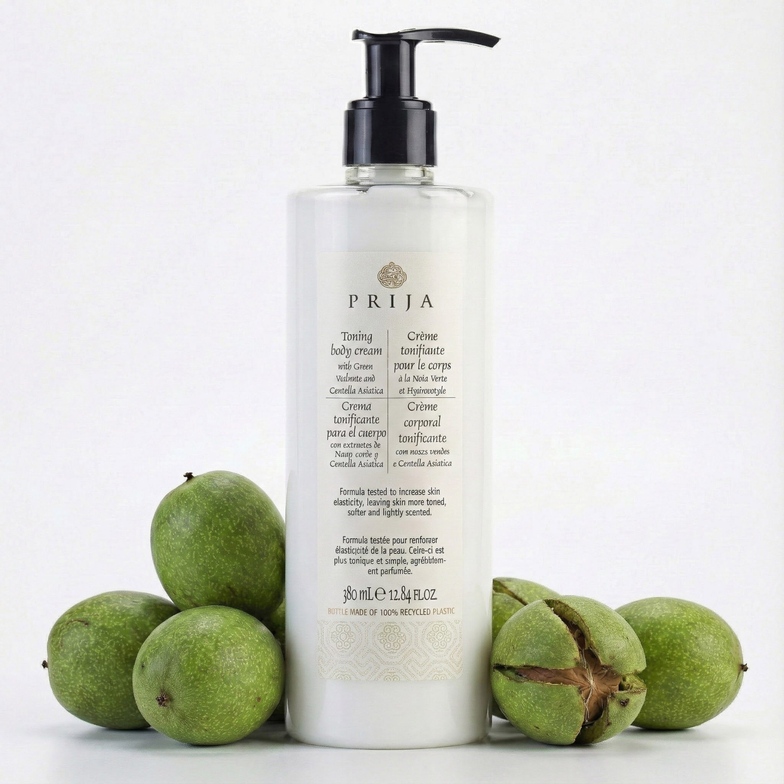 PRIJA Bodylotion PRIJA tonisierende Körpercreme, mit Walnuss-Extrakt, 380 ml, 1-tlg.