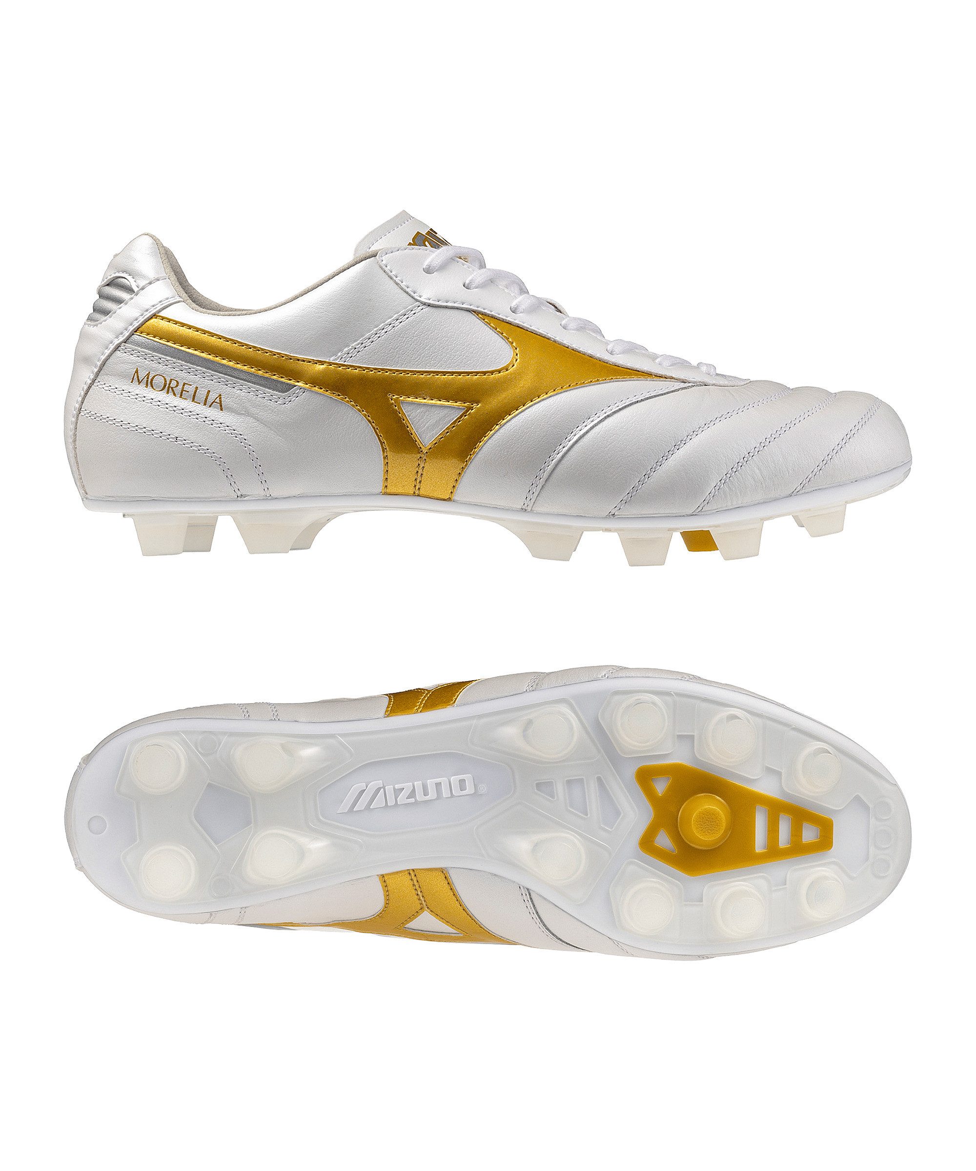 Mizuno Mizuno Morelia II Elite FG Prism Weiß Unisex Fußballschuh