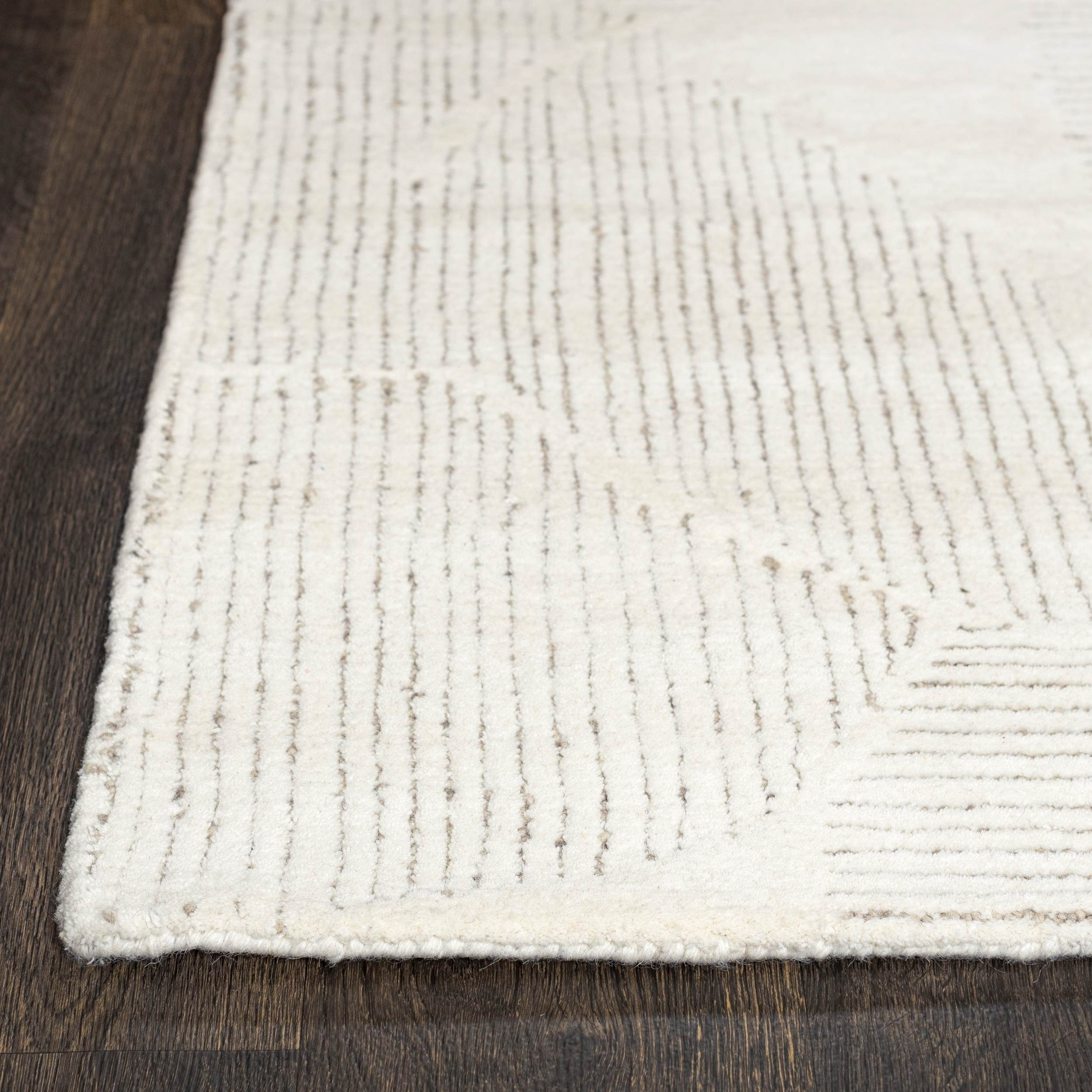Designteppich Wollteppich Japandi, Handwebteppich Naturprodukt cm Wolle, 80 Mazovia, x 150