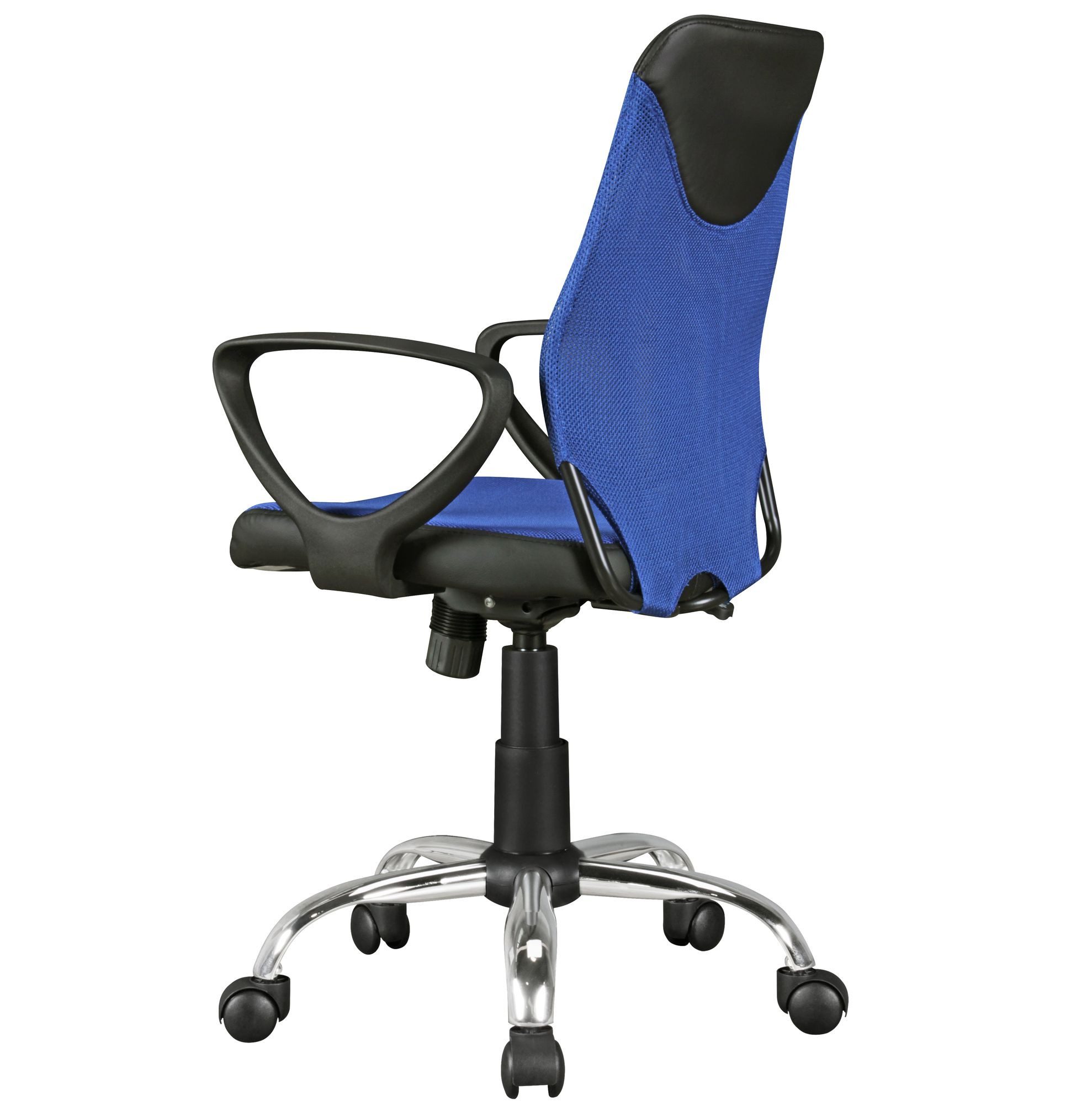 Amstyle Drehstuhl Kinder Schreibtischstuhl TERNI Bürostuhl Jugendstuhl mit Leh (Schreibtischstuhl TERNI Blau für Kinder ab 6 Jahre), Kinderdrehstuhl Jugendstuhl höhenverstellbar 60 kg