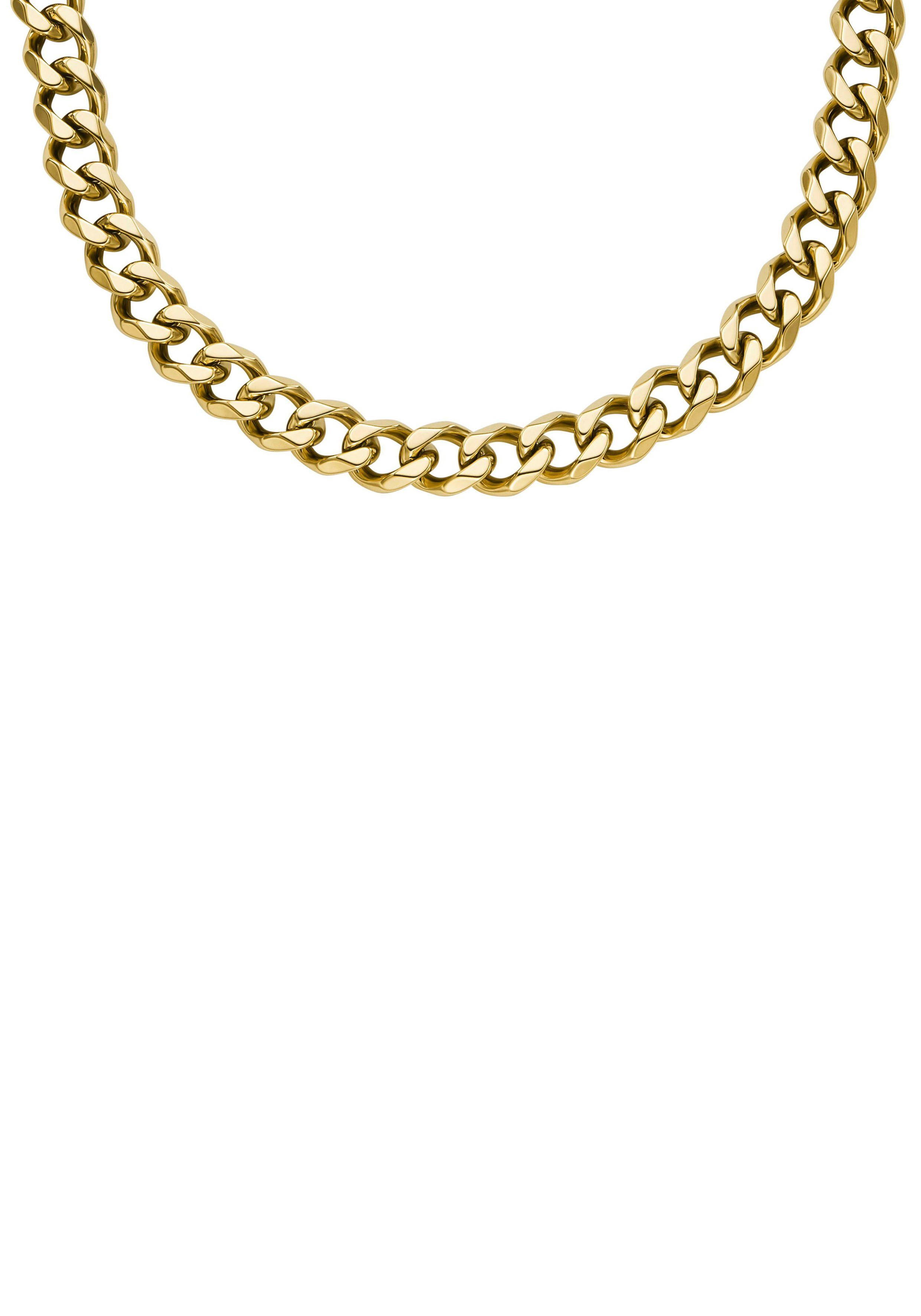 Fossil Edelstahlkette JEWELRY BOLD CHAINS, JF04614040, JF04612710, JF04614040 gelbgoldfarben