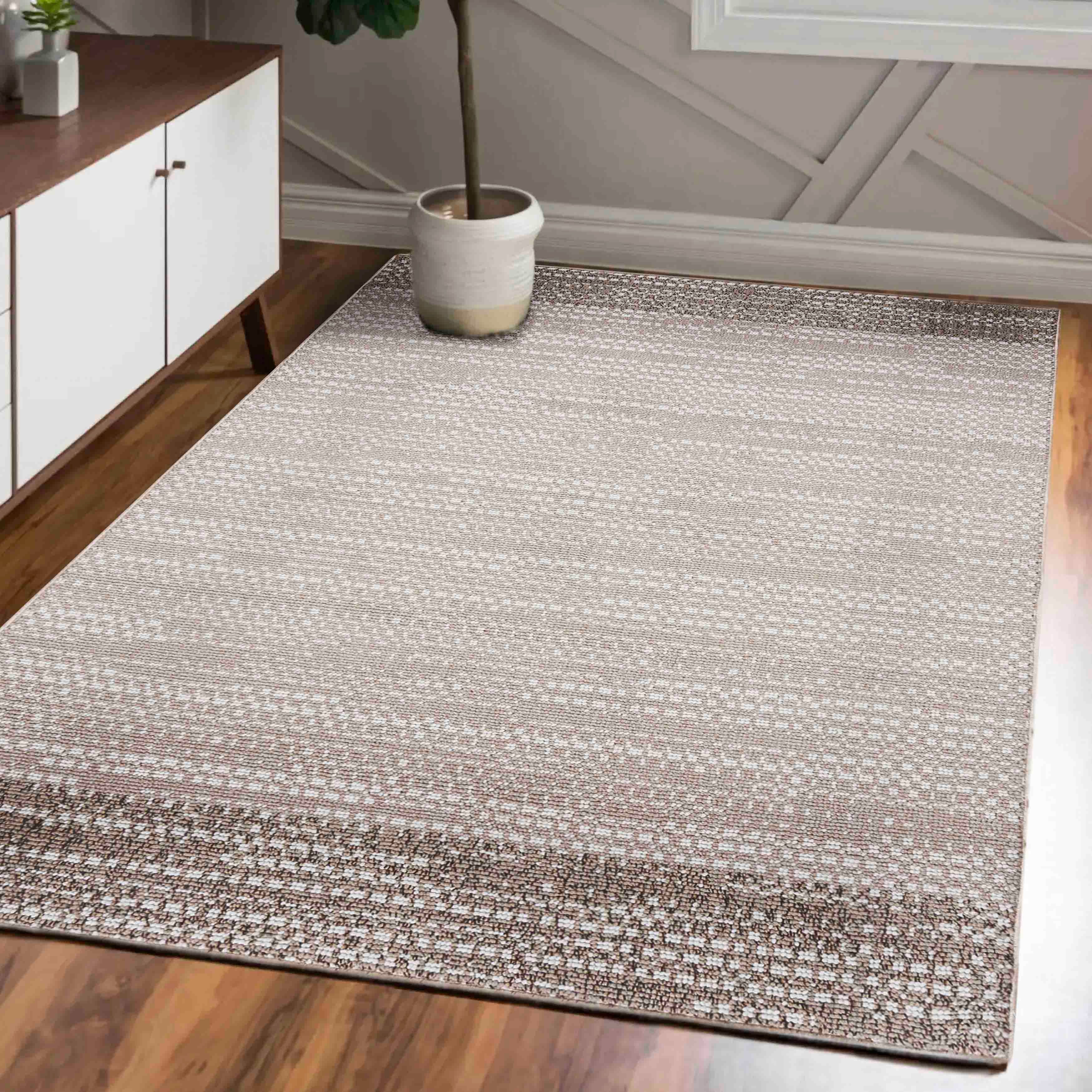Mazovia Designteppich Modern Weich Minimalist Teppich für Wohnzimmer - Neutralfarben Teppich, 80 x 150 cm, Fußbodenheizung