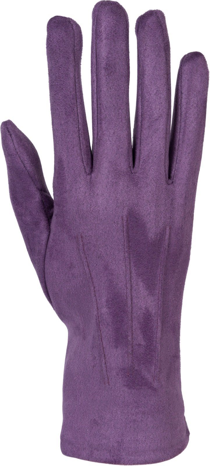 styleBREAKER Fleecehandschuhe Einfarbige Touchscreen Handschuhe Ziernähte ( günstig online kaufen