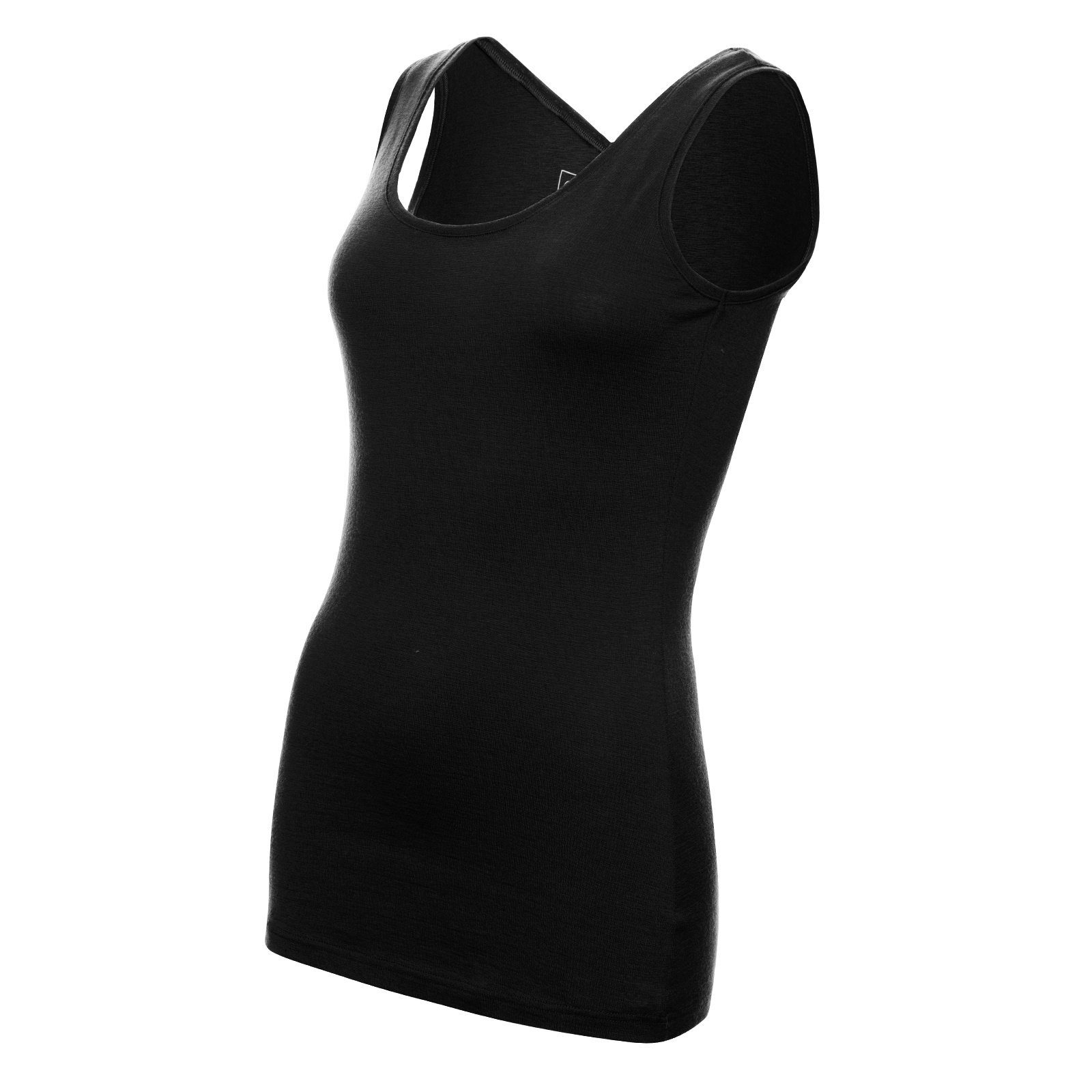 Kaipara - Merino Sportswear 200 Slimfit Top Damen aus (1-tlg) reiner Merino Black Germany Merinowolle URBAN Made Funktionsshirt in