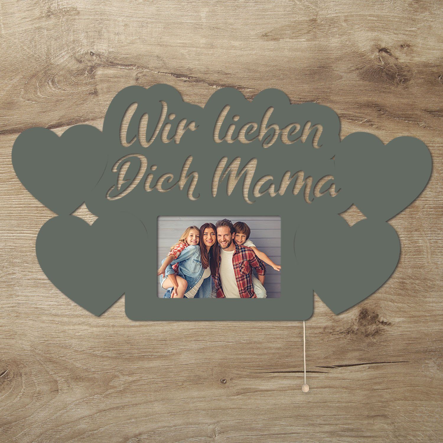 Namofactur LED-Bilderrahmen Geschenk Mama Fotorahmen aus günstig online kaufen