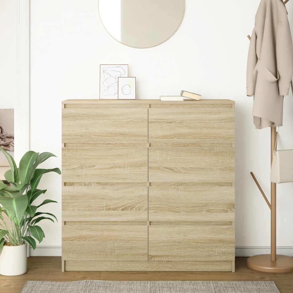 vidaXL Sideboard Sideboard Sonoma-Eiche 100x35x99 cm günstig online kaufen
