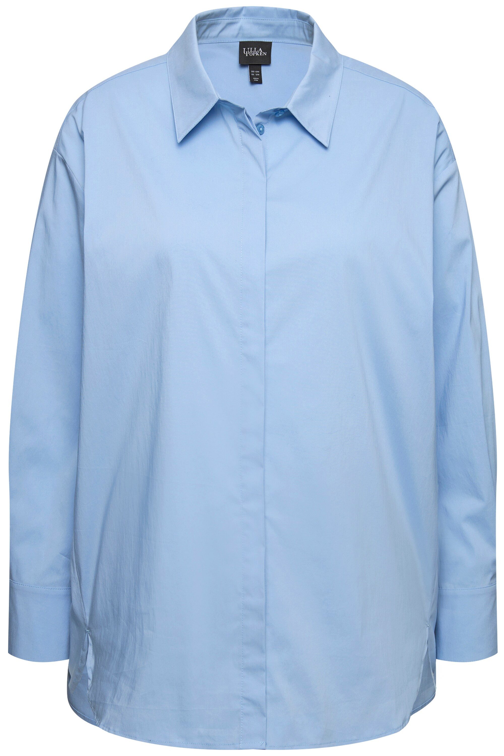 Ulla Popken Hemdbluse Hemdbluse oversized Langarm günstig online kaufen